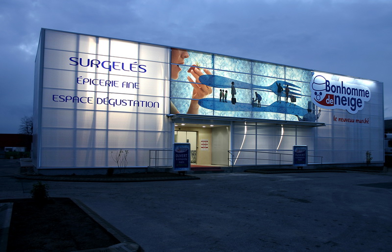 DNP Commercial Prefabricated Advertising Light-box System